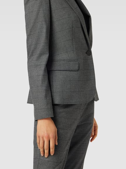 Jake*s Collection Blazer mit Gitterkaro Anthrazit 3