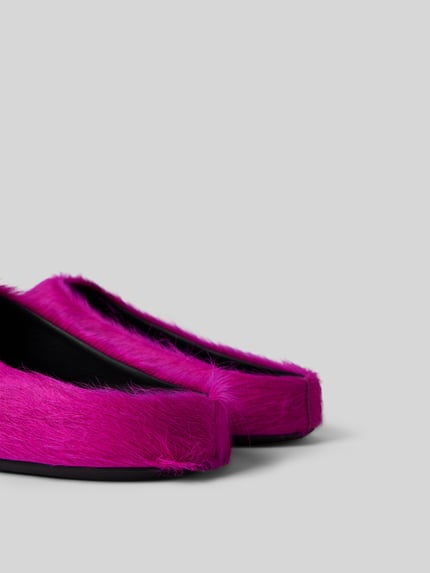 Marni Huisschoen met imitatiebont Roze - 3