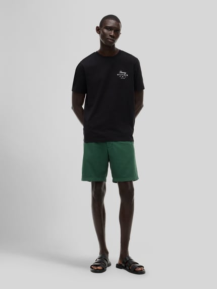 Tommy Hilfiger regular fit T-shirt van puur katoen Zwart - 1