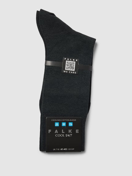 FALKE Skarpety z dodatkiem streczu model ‘COOL 24/7’ Antracytowy 3