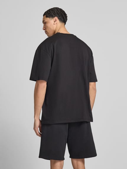 PEGADOR Oversized T-Shirt mit Logo-Stitching Black 5