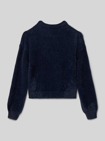 ONLY Regular fit pullover met extra brede schouders, model 'NEWPIUMO' Marineblauw - 3