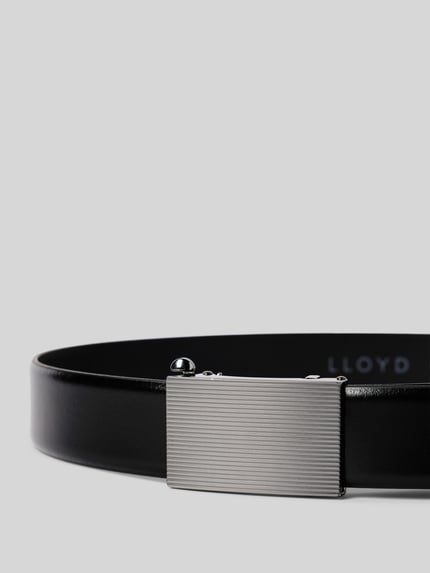 LLOYD Men's Belts Ledergürtel mit Klickverschluss Black 2