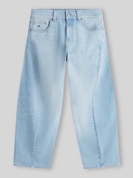 Tommy Jeans Barrel Leg Jeans aus Baumwoll-Mix Modell 'ASHTON' Hellblau 2