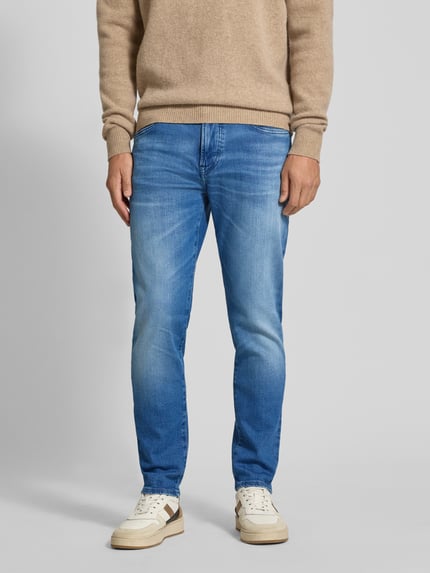 BOSS Orange Straight Fit Jeans aus Baumwoll-Mix Modell 'BO RIVER' Hellblau 4