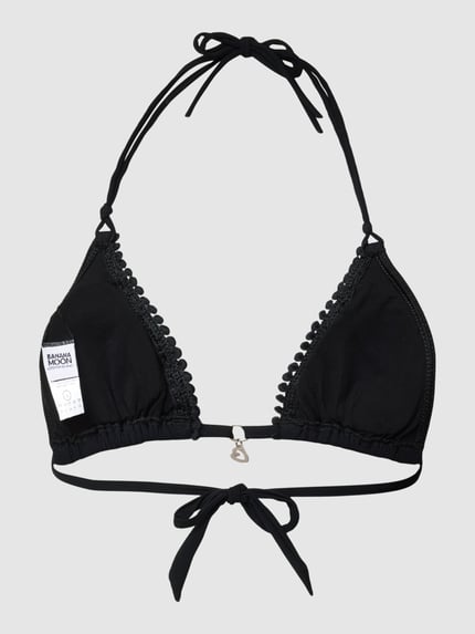 Banana Moon Bikini-Oberteil mit rückseitiger Schnürung Modell 'YERO' Black 3