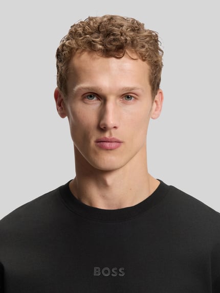 BOSS Green Relaxed Fit T-Shirt aus reiner Baumwolle Modell 'TEE 10' Black 3