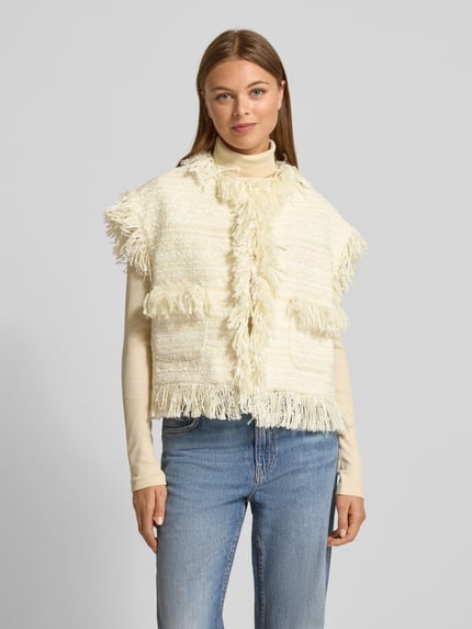 Essentiel Antwerp Comfort Fit Weste mit Woll-Anteil Modell 'ISHANI-I1SA' Offwhite 4