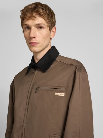 Calvin Klein Jeans Blouson mit Umlegekragen Schlamm 3