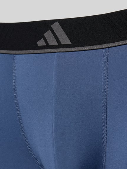 adidas Sportswear Slim Fit Trunks mit Logo-Stitching Modell 'Active' im 3er-Pack Marine 2