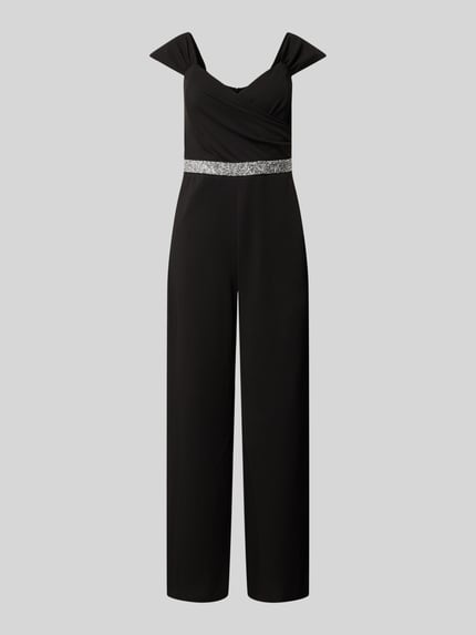 SISTAGLAM Jumpsuit met hartvormige hals Zwart - 2