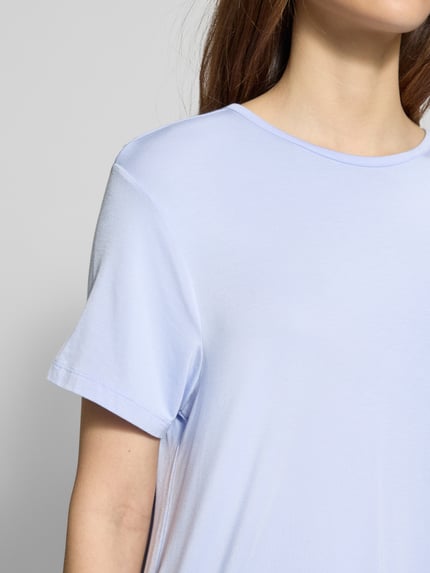 Calvin Klein Underwear T-shirt z okrągłym dekoltem model 'ULTRA SOFT’ Jasnoniebieski 3