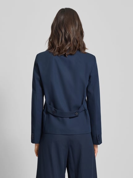 Weekend Max Mara Żakiet o kroju regular fit z czystej bawełny model ‘TAPPETO’ Granatowy 5