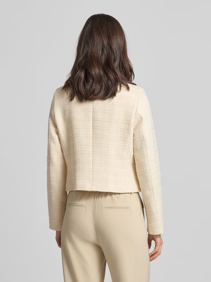 Christian Berg Woman Selection Marynarka w bouclé o kroju regular fit Écru 5