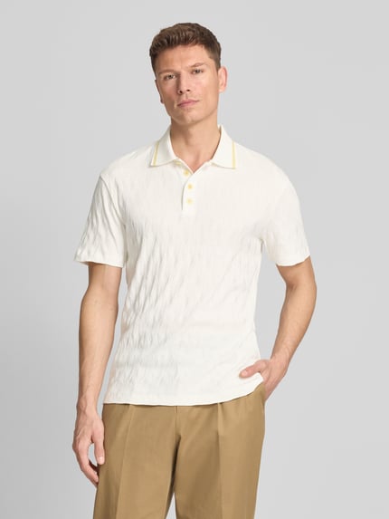 HUGO koszulka polo o kroju regular fit z czystej bawełny model 'DUNIK' Złamany biały 4