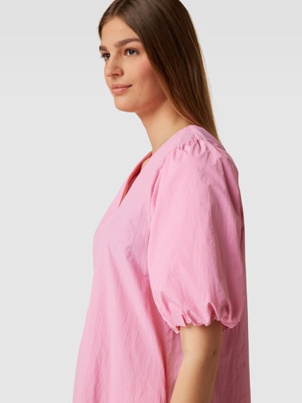 Jake*s Studio Woman Knielanges Kleid mit V-Ausschnitt Rosa 3