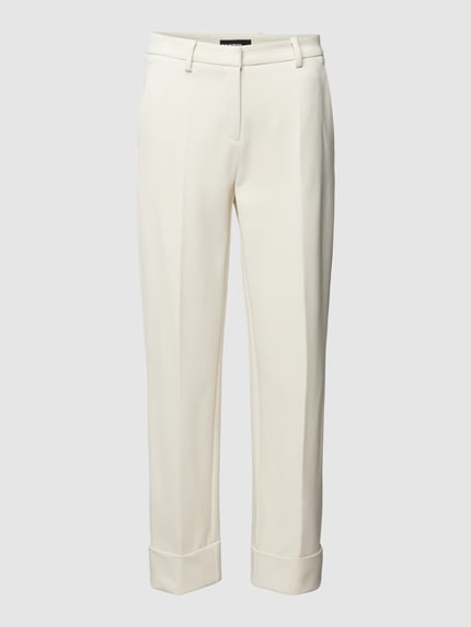 CAMBIO Stoffen broek met verkorte pasvorm, model 'KRYSTAL' Ecru - 2