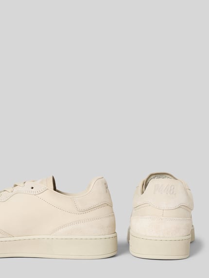 P448 Sneaker aus Leder mit Schnürung Modell 'VERT 1' Beige 2