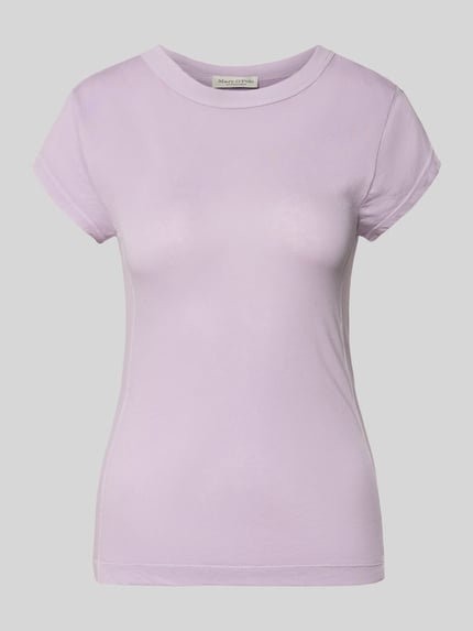 Marc O'Polo Slim Fit T-Shirt aus reiner Baumwolle Flieder 2