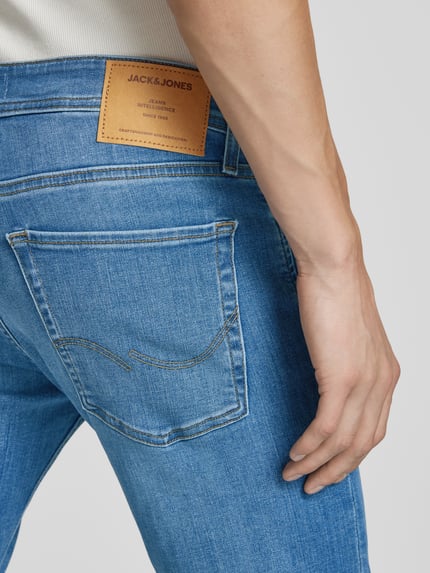 JACK & JONES Jeans mit 5-Pocket-Design Modell 'GLENN' Jeansblau 3