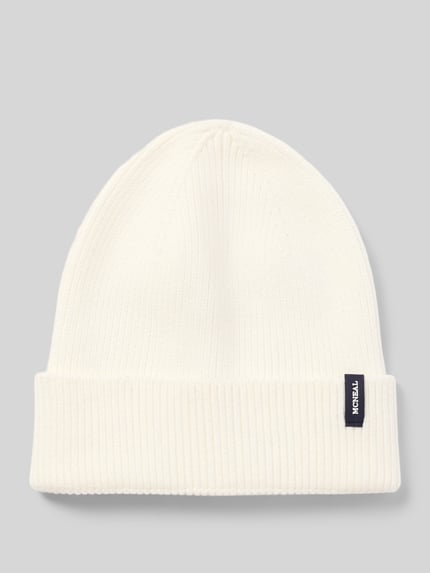 MCNEAL Mütze mit Label-Patch Offwhite 1