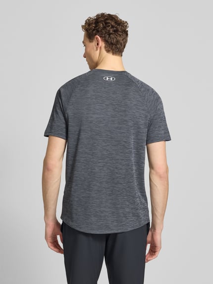 Under Armour T-Shirt mit Label-Print Modell 'Tech' Anthrazit 5