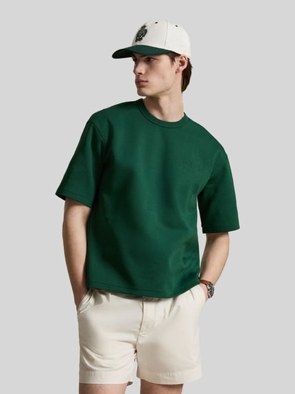 Polo Ralph Lauren Loose Fit T-Shirt aus Baumwoll-Mix Gruen 4