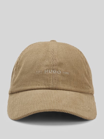 HUGO Cap aus reiner Baumwolle mit Label-Stitching Beige 1