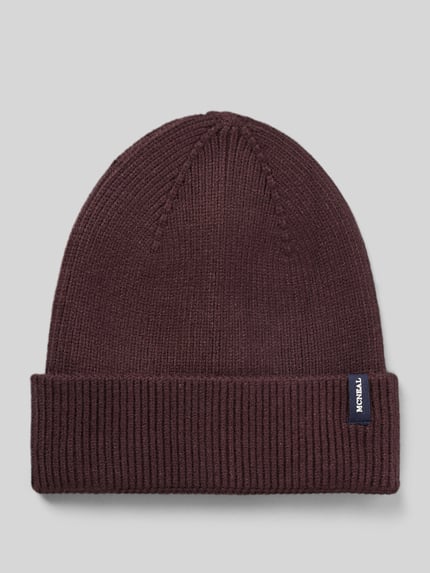MCNEAL Mütze mit Label-Patch Dunkelbraun 1
