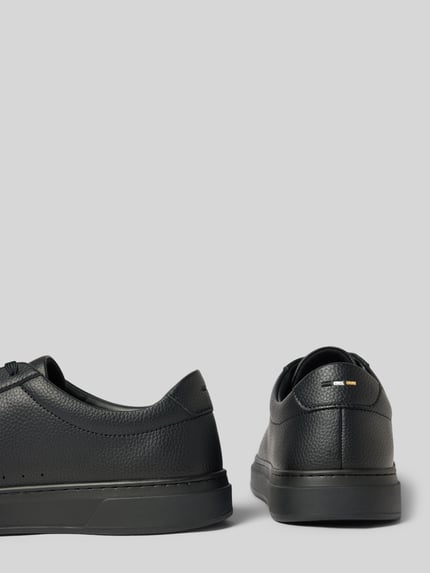 BOSS Sneaker aus Rindsnappa mit Label-Detail Black 2