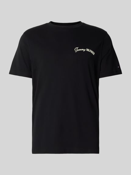 Tommy Hilfiger Regular Fit T-Shirt aus reiner Baumwolle Black 2