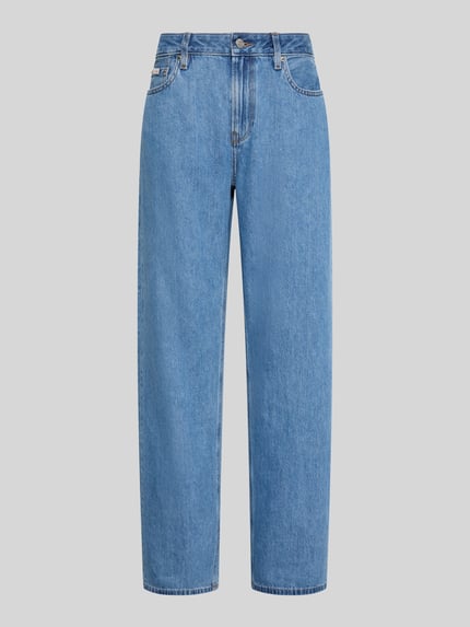 Calvin Klein Jeans Straight Fit Jeans aus reiner Baumwolle Jeansblau 2