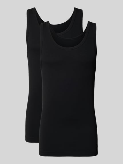 SCHIESSER Tanktop mit Rundhalsausschnitt im 2er-Pack Black 2