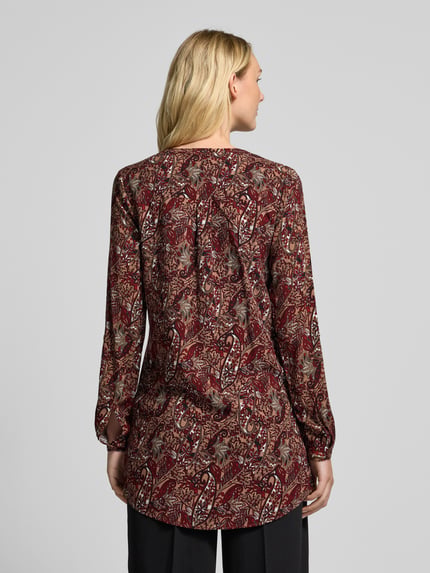Christian Berg Woman Bluse aus Viskose mit Knopfleiste Taupe 5