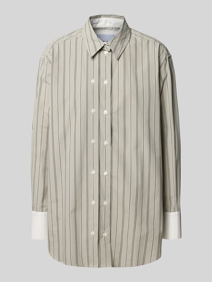Samsøe Samsøe Relaxed Fit Bluse mit zweireihiger Knopfleiste Modell 'SALAS' Lind 2