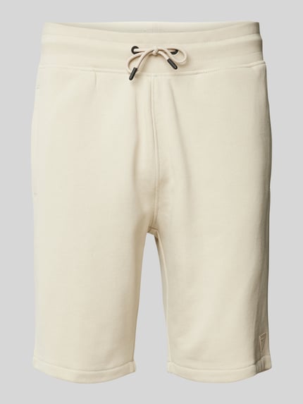 GUESS Activewear Szorty z elastycznym pasem i tunelem model ‘ALDWIN’ Beżowy 2