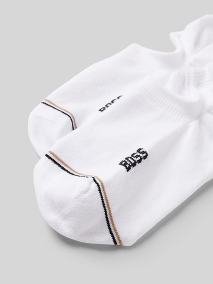 BOSS Sneakersokken met labeldetail in een set van 2 paar, model 'Iconic' Wit - 2