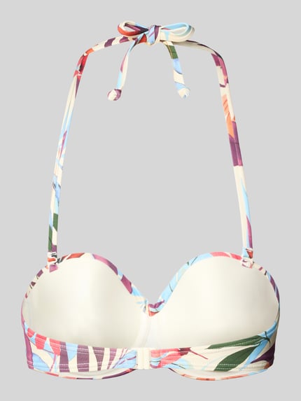 Produktfoto, PLUS SIZE Bikini-Oberteil Modell 'Imani' von LASCANA z mieszanki materiałów z dodatkiem streczu, dopasowany krój, top bandażowy, wzór na całej powierzchni
