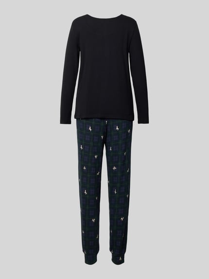 Lauren Ralph Lauren Relaxed fit pyjama met viscose Zwart - 3