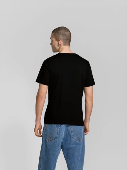 Wood Wood Regular Fit T-Shirt aus reiner Baumwolle Modell 'ACE' Black 5