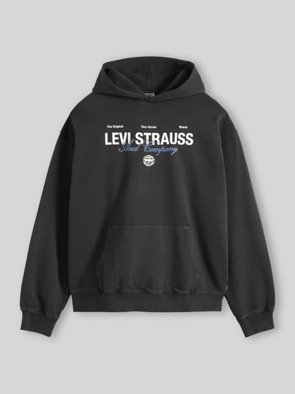 Levi's® Relaxed Fit Hoodie aus Baumwoll-Mix Graphit 2