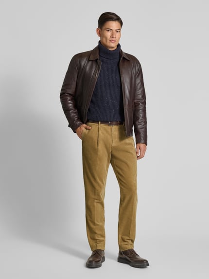 Selected Regular Fit Cordhose aus Baumwoll-Mix Modell 'LEROY' Beige 1
