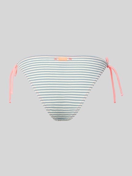 Banana Moon Bikini-Hose mit seitlichen Schnürungen Modell 'LENKA' Blau 3