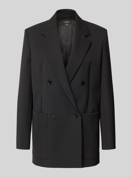 Loose Fit Longblazer mit Schurwoll-Anteil Modell 'VELOCE' Shop The Look MANNEQUINE