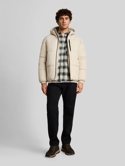 Tom Tailor Denim Steppjacke mit Brusttasche Beige 1