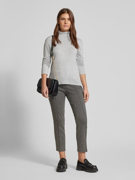 Christian Berg Woman Selection Regular Fit Jerseyhose mit Paspeltasche am Gesäß Anthrazit 1
