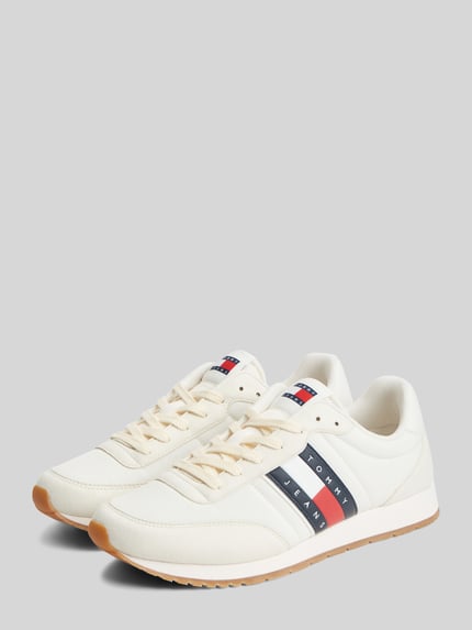 Tommy Jeans sneakersy z taśmą z logo Écru 2