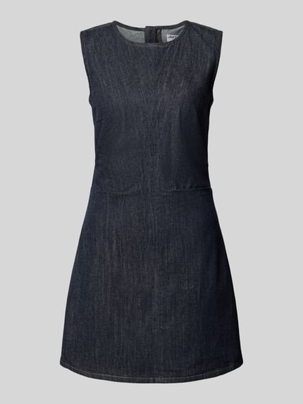 Produktfoto, Mini-jurk in denimlook van Jake*s Casual, puur katoen, A-lijn, ronde hals, ruglengte maat 36 40 cm, borstwijdte 33 cm