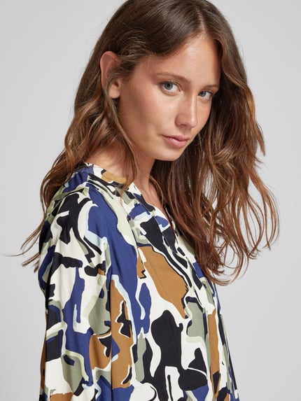 Smith and Soul Blusenshirt mit V-Ausschnitt Offwhite 3