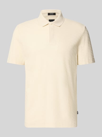 Produktfoto, Regular Fit Poloshirt aus reiner Baumwolle Modell 'H-PACK189' von BOSS, Optik: Unifarben, Piqué-Struktur, cremefarben
